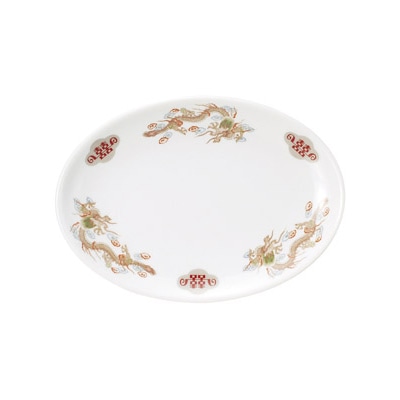 山万 68313-190 金彩竜 8吋プラター 1個（ご注文単位1個）【直送品】