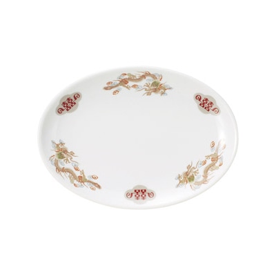 山万 68314-190 金彩竜 9吋プラター 1個（ご注文単位1個）【直送品】
