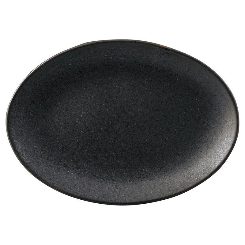 山万 69454-020 黒海 8吋メタ玉プラター 1個(ご注文単位1個)【直送品】