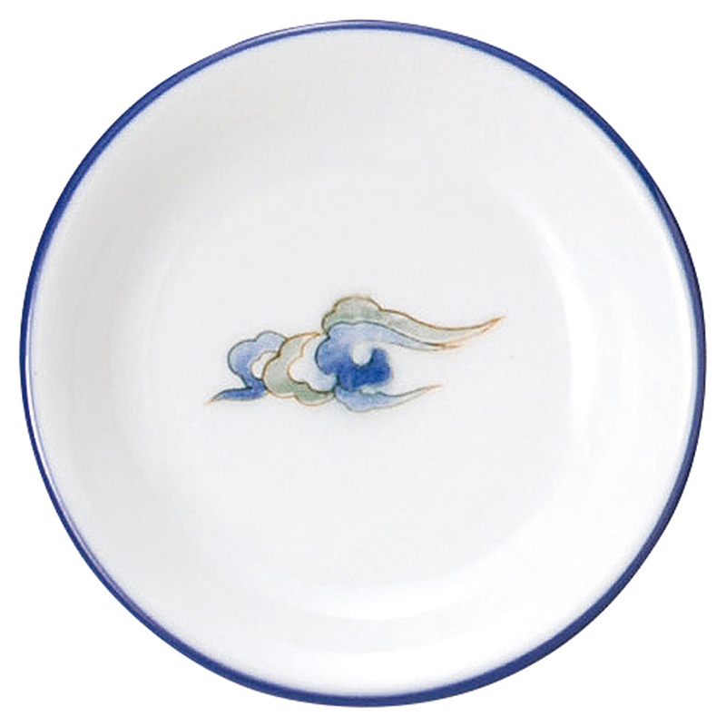 山万 69001-100 ルリ白竜 丸3.0皿 1個(ご注文単位1個)【直送品】