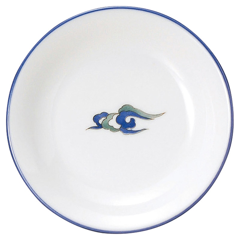 山万 69002-100 ルリ白竜 丸4.0皿 1個(ご注文単位1個)【直送品】