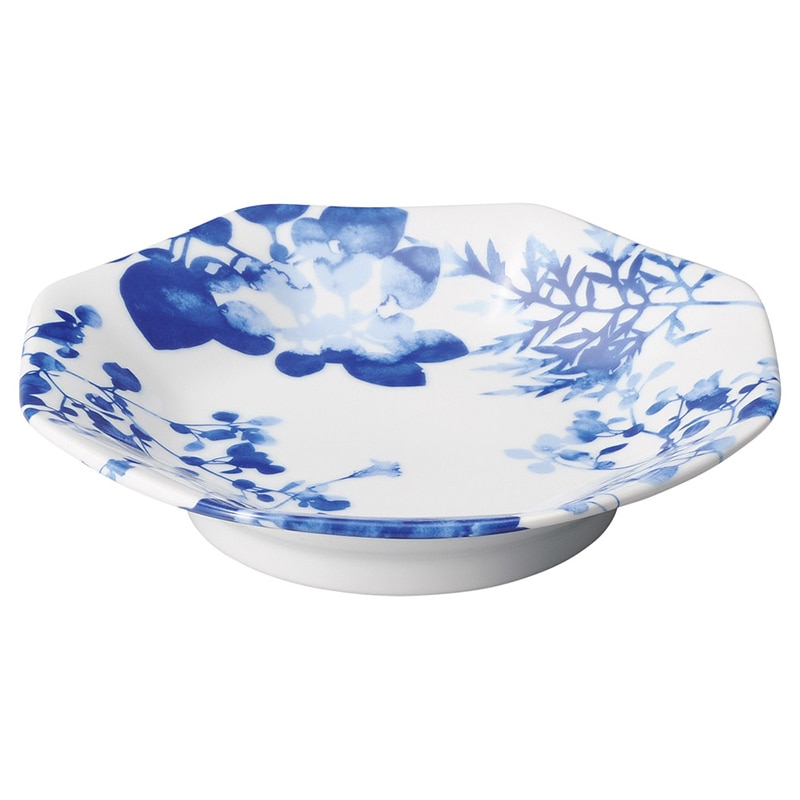 山万 69136-440 フローラル 高台八角皿 1個(ご注文単位1個)【直送品】