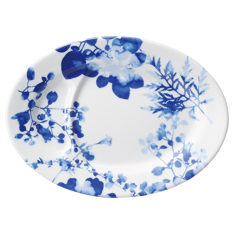 山万 69139-440 フローラル 仕切り付9吋皿 1個(ご注文単位1個)【直送品】