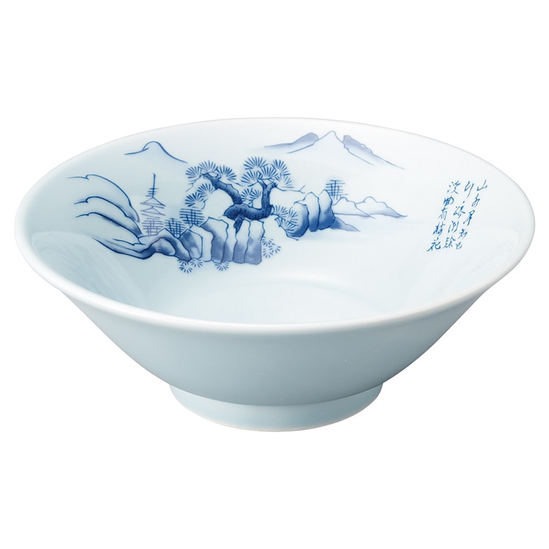 山万 68961-440 青磁上絵山水 6.8切立丼 1個(ご注文単位1個)【直送品】