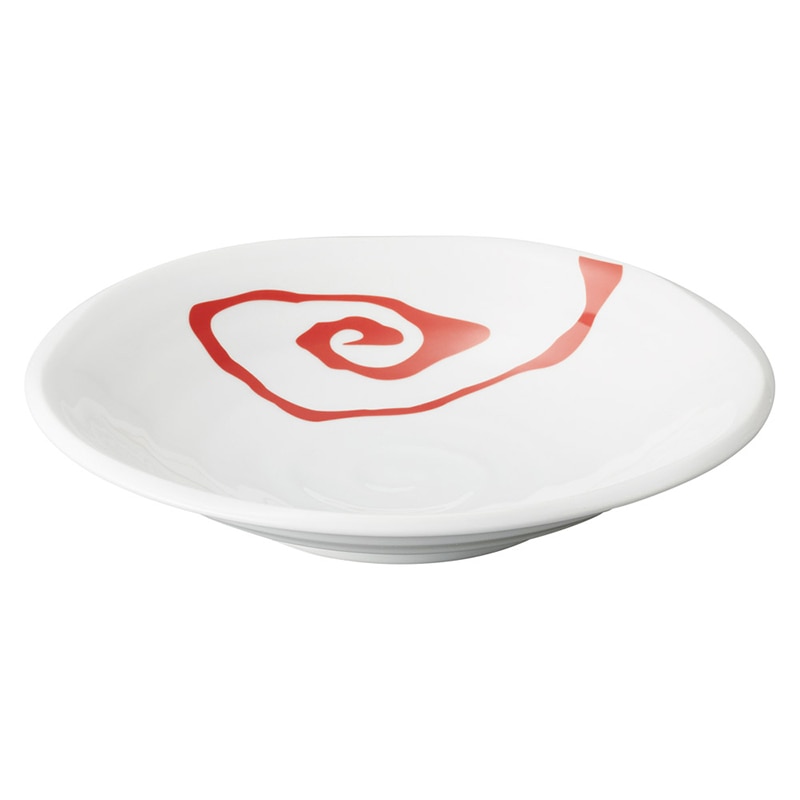 山万 69209-180 赤雲竜 7めん皿 1個(ご注文単位1個)【直送品】