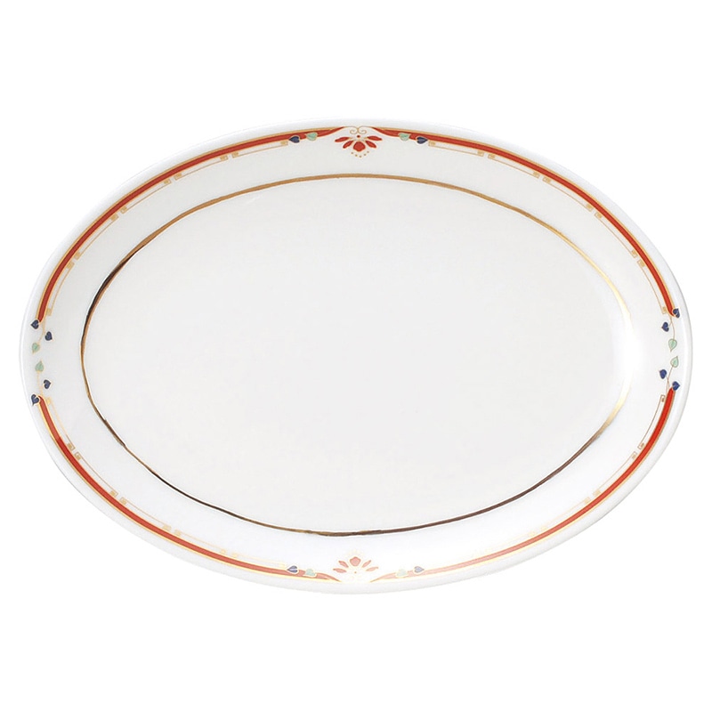 山万 68807-440 ニューボン紅華妃 9吋プラター 1個(ご注文単位1個)【直送品】