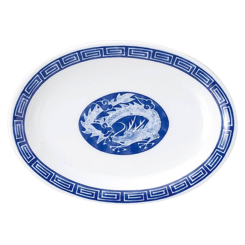 山万 68921-190 中華昇龍 小判皿 1個（ご注文単位1個）【直送品】