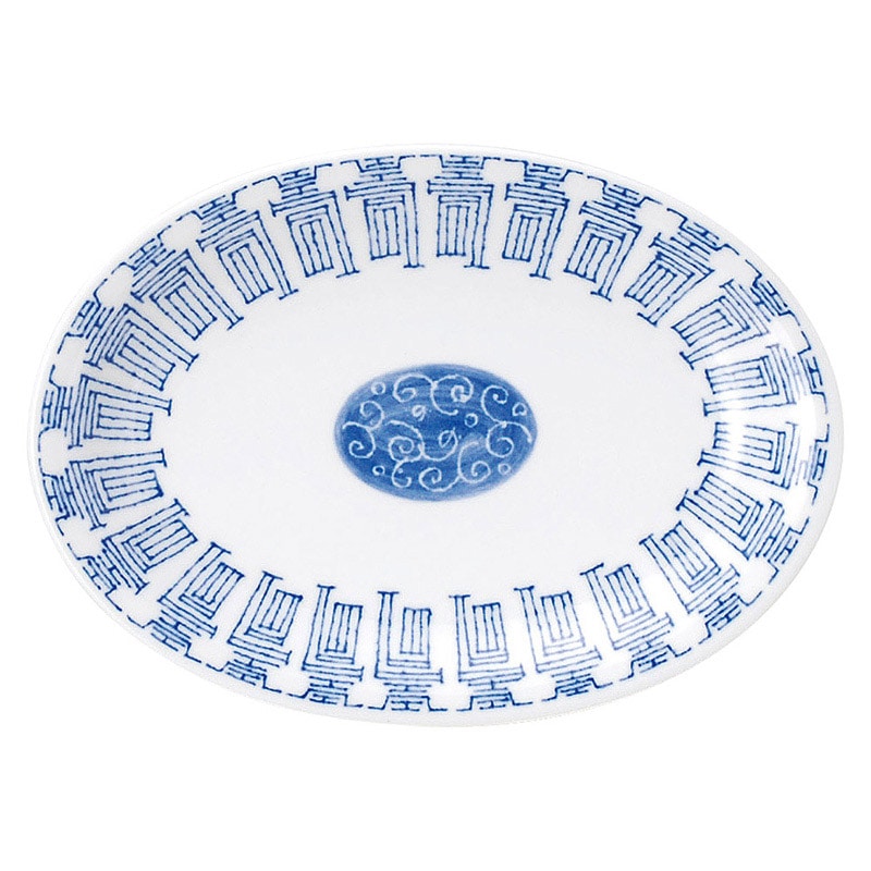 山万 68901-190 中華青壽 小判皿 1個（ご注文単位1個）【直送品】