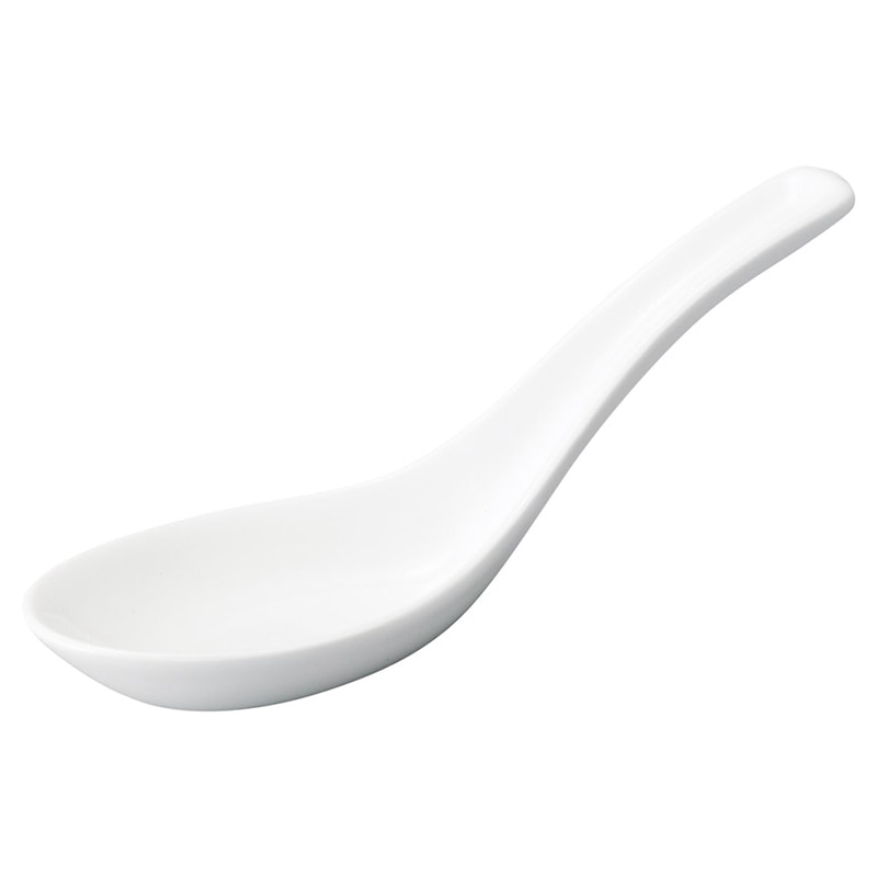 山万 70030-450 チャイナロード 白磁 中レンゲ 1個（ご注文単位1個）【直送品】