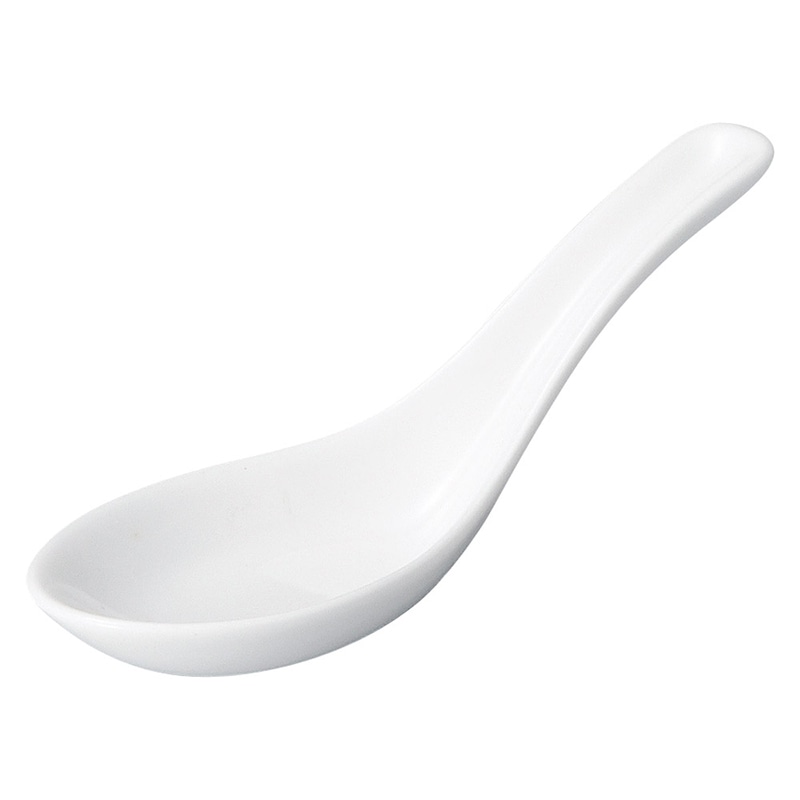 山万 70337-020 白中華 中レンゲ 1個（ご注文単位1個）【直送品】