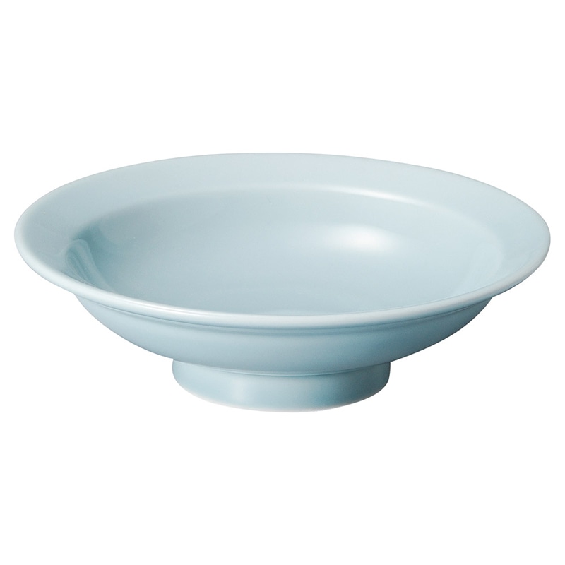 山万 70219-020 青磁 7.0丸高台皿 1個（ご注文単位1個）【直送品】