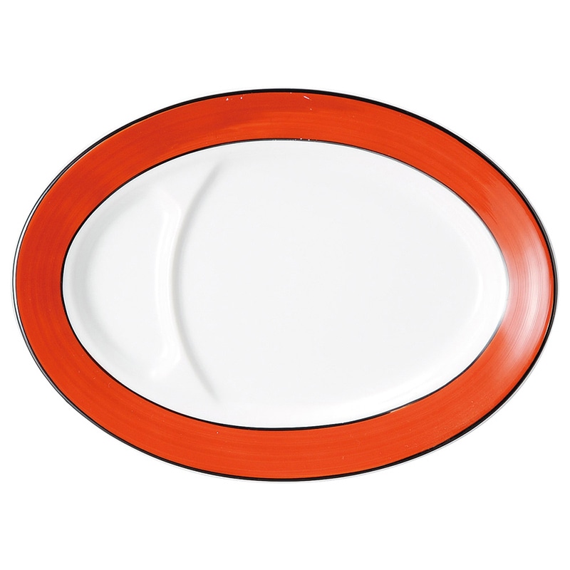 山万 69619-020 敦煌 9吋仕切プラター 1個（ご注文単位1個）【直送品】