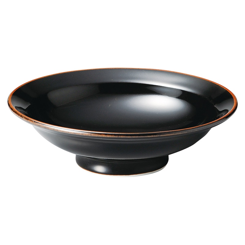 山万 69712-020 天目 中華 7.0丸高台皿  1個（ご注文単位1個）【直送品】