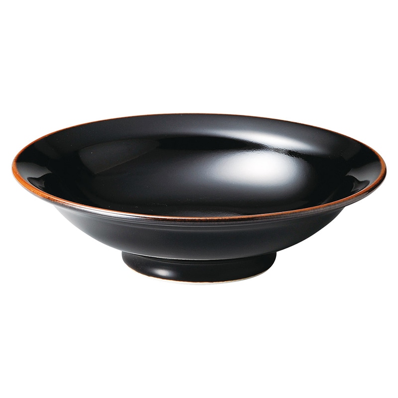 山万 69713-020 天目 中華 8.0丸高台皿  1個（ご注文単位1個）【直送品】