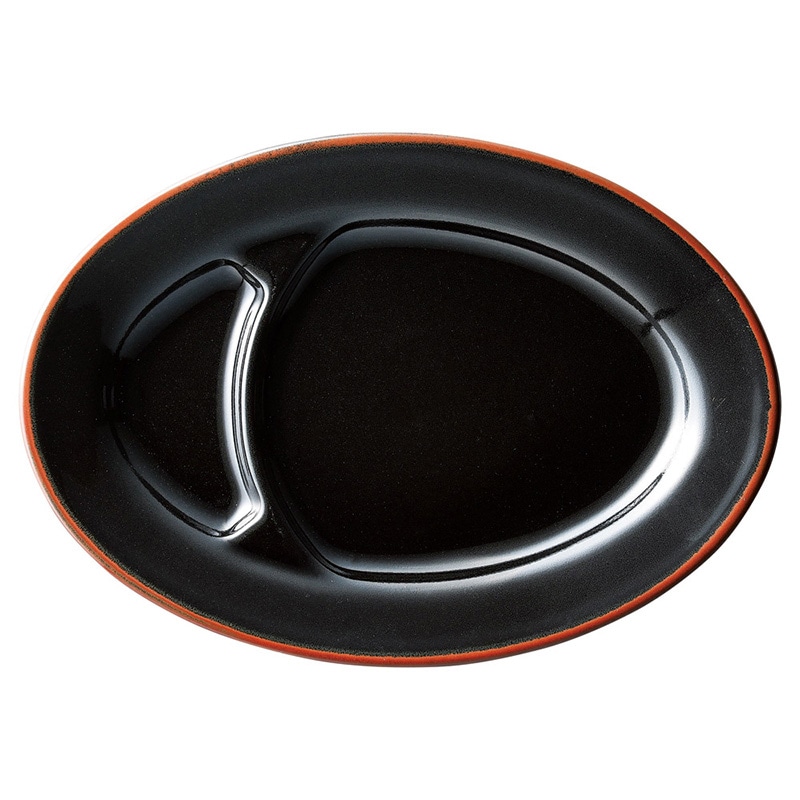 山万 69744-020 天目 中華 9仕切りプラター 1個（ご注文単位1個）【直送品】