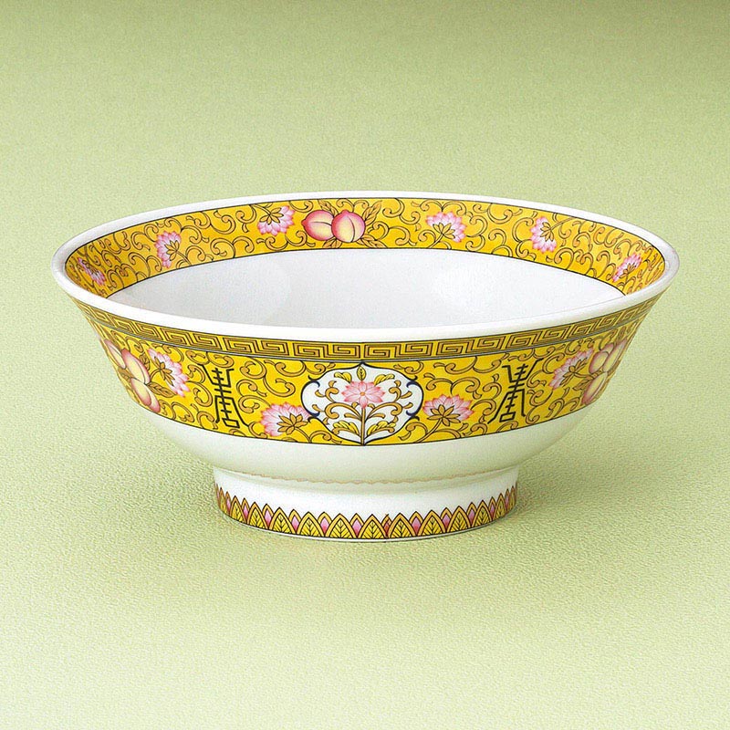 山万 70928-100 桃唐草6.8ラーメン丼 1個（ご注文単位1個）【直送品】