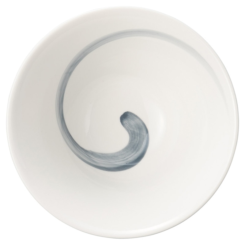 山万 71002-250 白刷毛渦6.5段無めん鉢 1個(ご注文単位1個)【直送品】