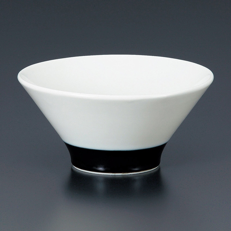 山万 70817-170 白釉ハマ黒6.5麺鉢 1個（ご注文単位1個）【直送品】