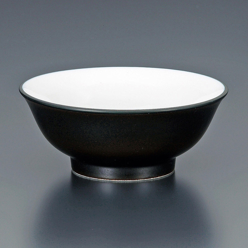 山万 71112-020 黒海6.8反高台丼 1個（ご注文単位1個）【直送品】