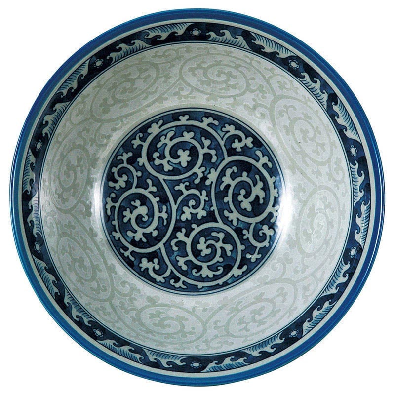 山万 71319-100 波唐草6.8反高台丼 1個(ご注文単位1個)【直送品】