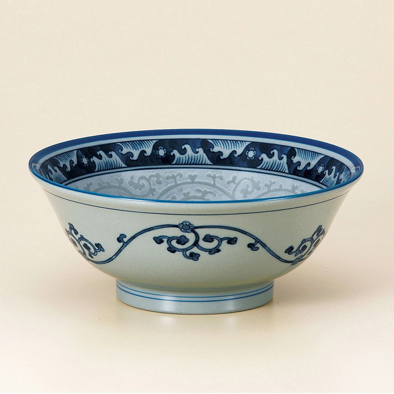 山万 71320-100 波唐草6.3反高台丼 1個（ご注文単位1個）【直送品】