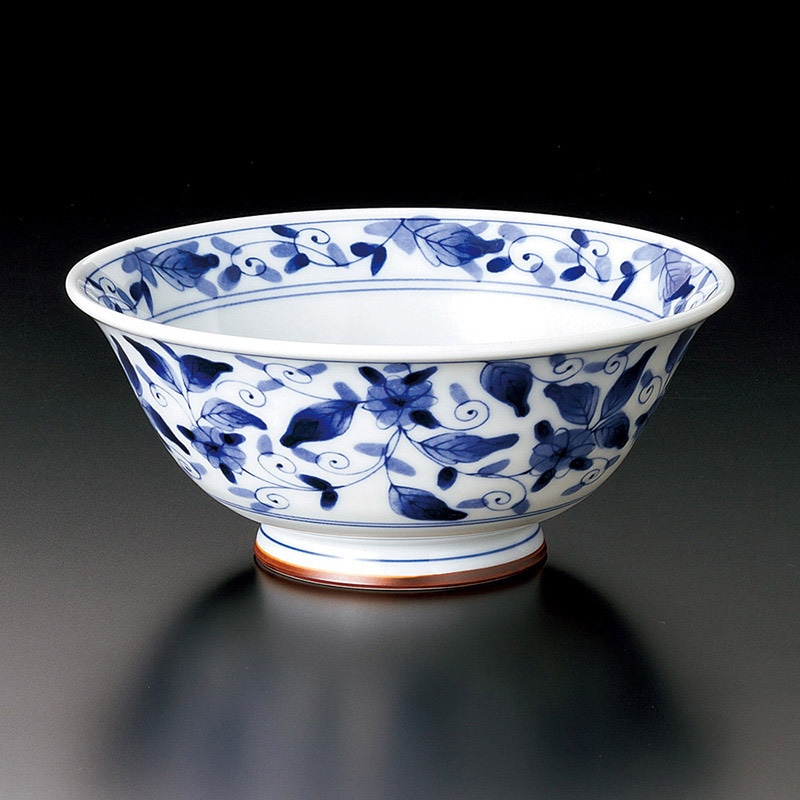 山万 71426-190 染付彩華めん鉢 1個（ご注文単位1個）【直送品】