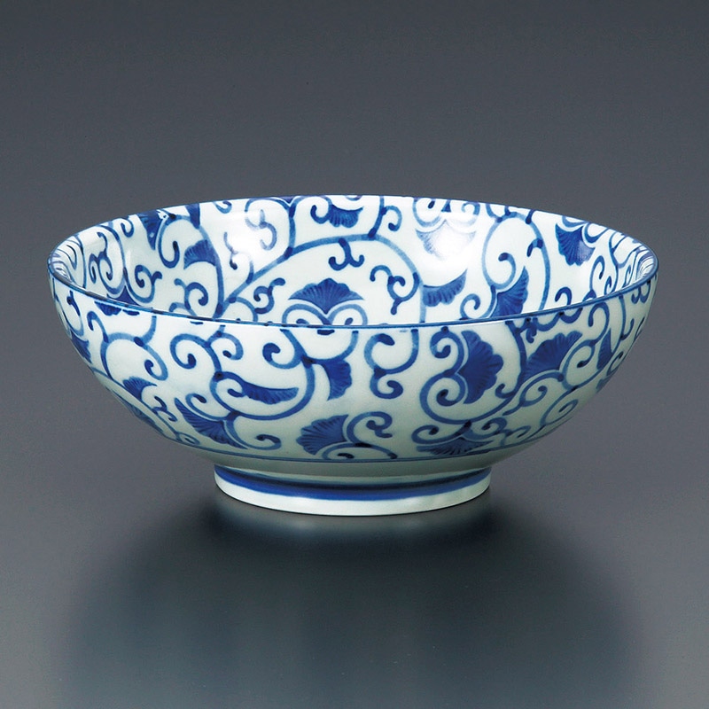 山万 71423-190 藍彩盛鉢 1個(ご注文単位1個)【直送品】