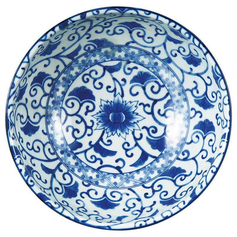 山万 71423-190 藍彩盛鉢 1個(ご注文単位1個)【直送品】