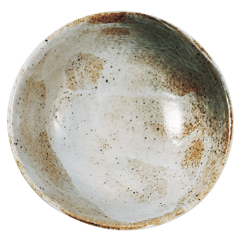 山万 71428-170 雪志野6.8高台丼 1個(ご注文単位1個)【直送品】