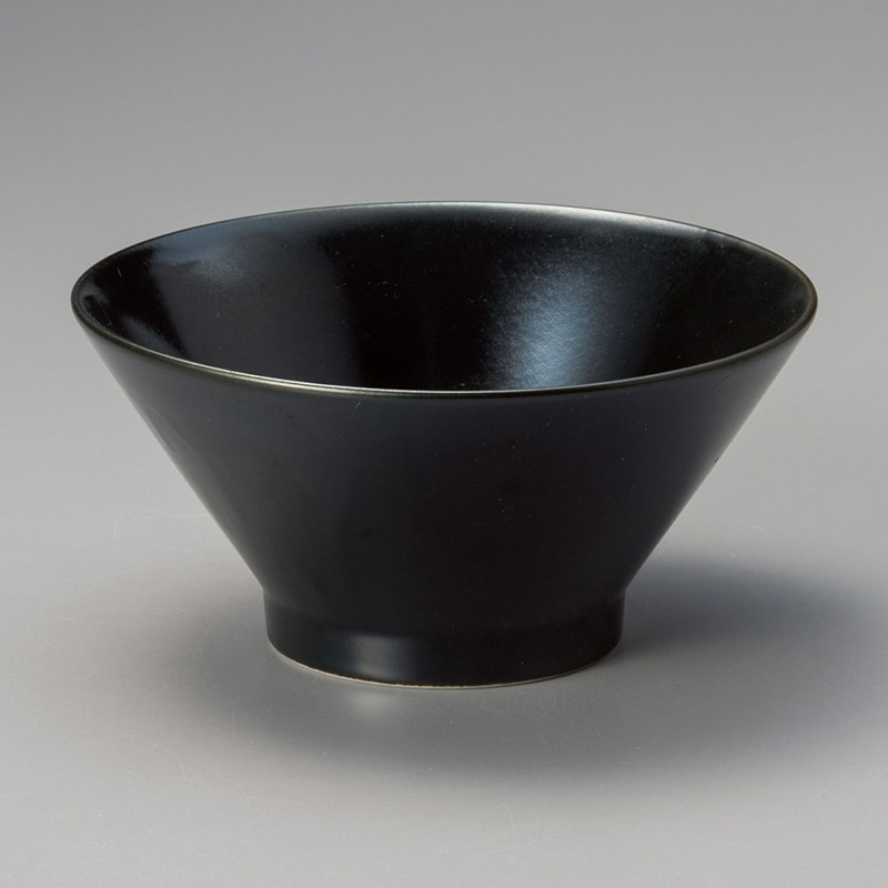 山万 71819-450 黒マット反6.0丼 1個（ご注文単位1個）【直送品】