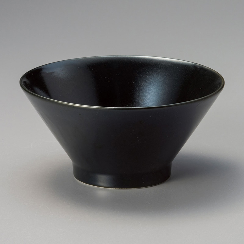 山万 71820-450 黒マット反5.0丼 1個（ご注文単位1個）【直送品】