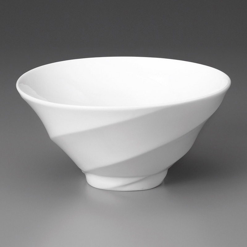 山万 71901-440 白渦巻丼 大 1個（ご注文単位1個）【直送品】