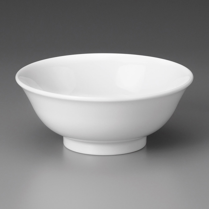 山万 71908-440 白6.8高台丼 1個（ご注文単位1個）【直送品】