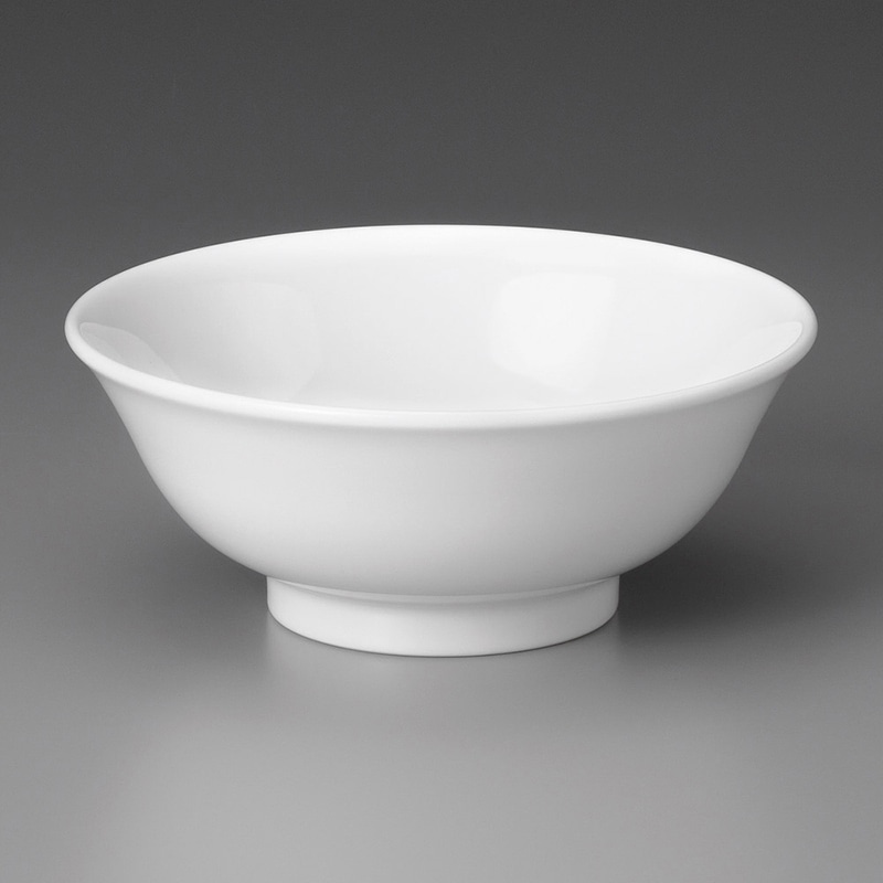 山万 71909-440 白6.3高台丼 1個（ご注文単位1個）【直送品】