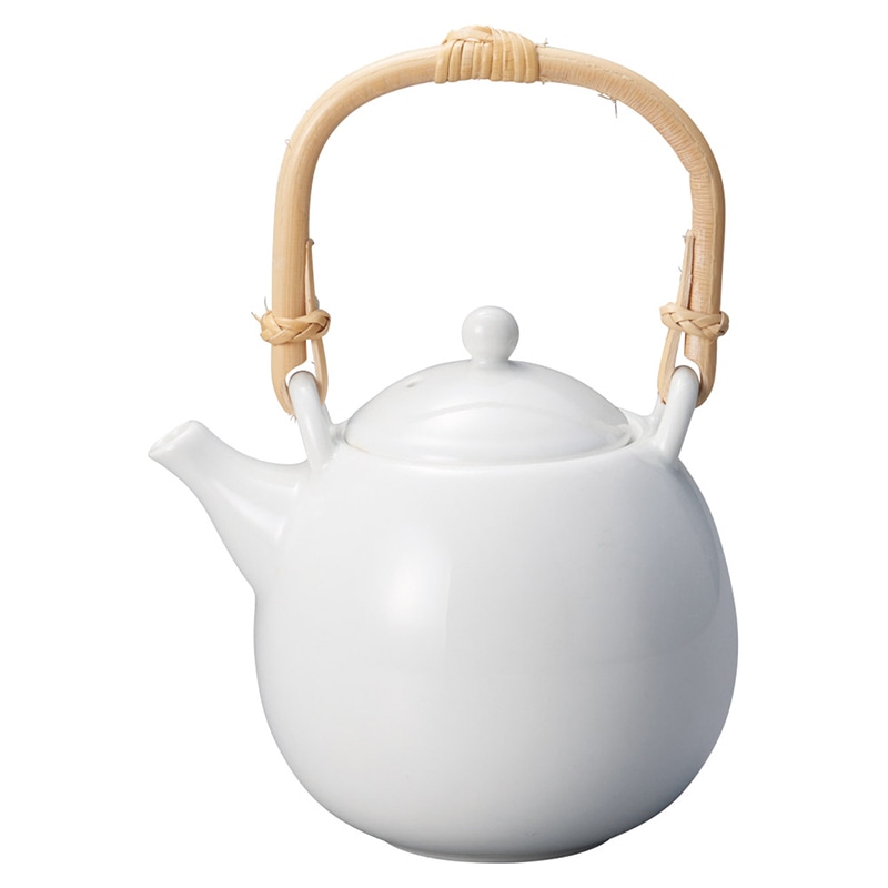 山万 72101-130 白磁玉土瓶(カゴアミ付) 1個（ご注文単位1個）【直送品】