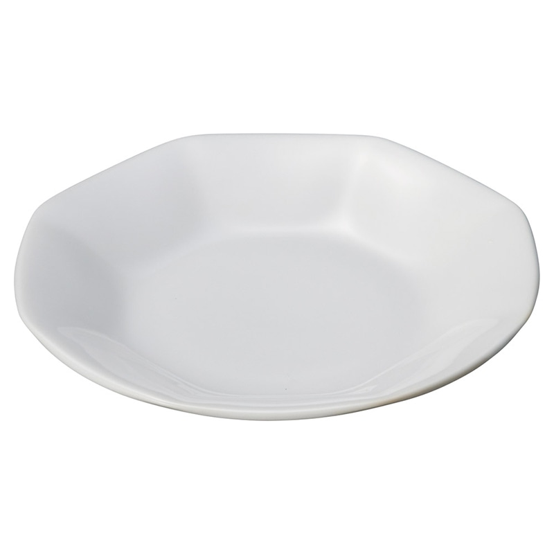山万 72123-100 白無地中華八角シュウマイ皿 1個（ご注文単位1個）【直送品】