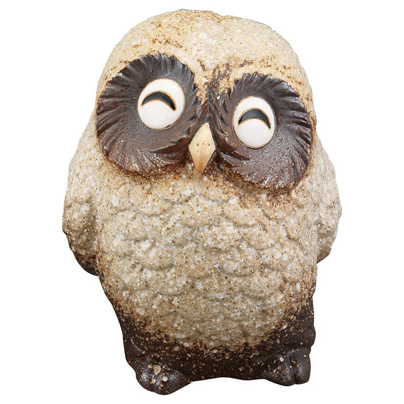 山万 79632-660 6.5号茶ほほえみふくろう 信 1個（ご注文単位1個）【直送品】