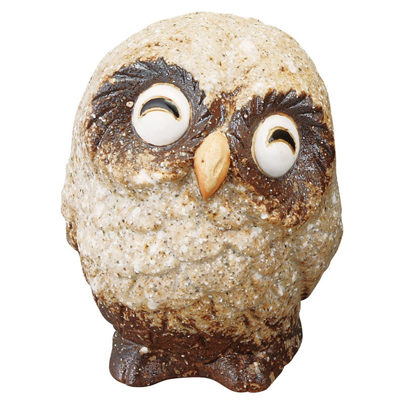 山万 79633-660 3.5号茶ほほえみふくろう 信 1個（ご注文単位1個）【直送品】