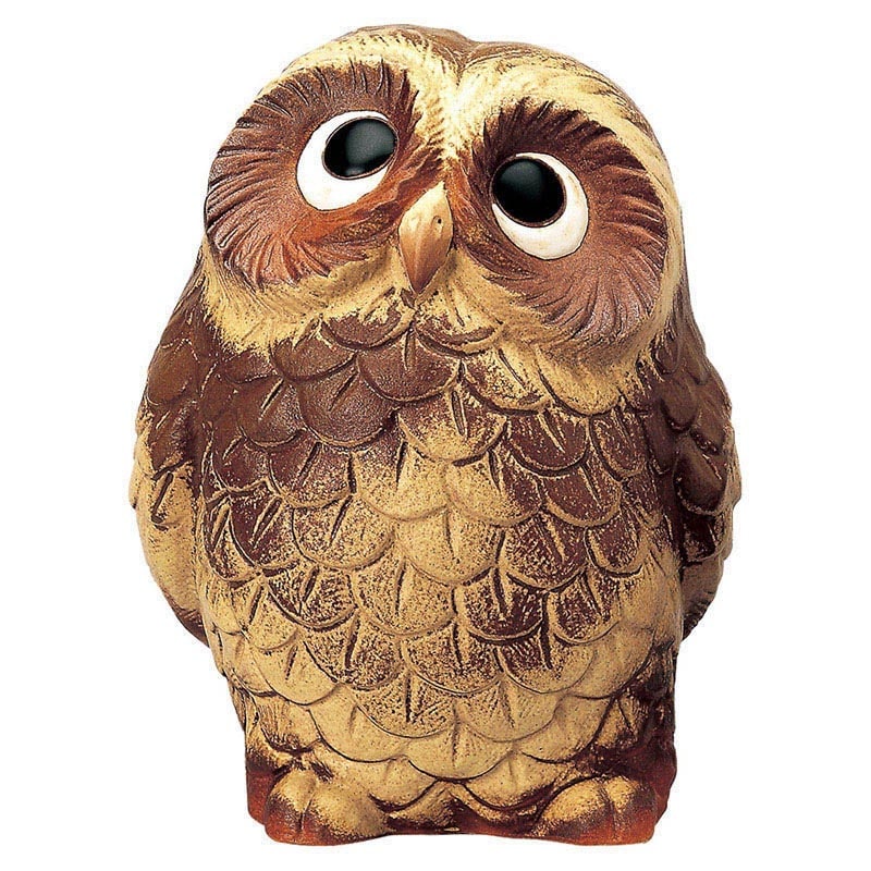 山万 79634-660 6.5号ふくろう(古代)信楽焼 1個（ご注文単位1個）【直送品】