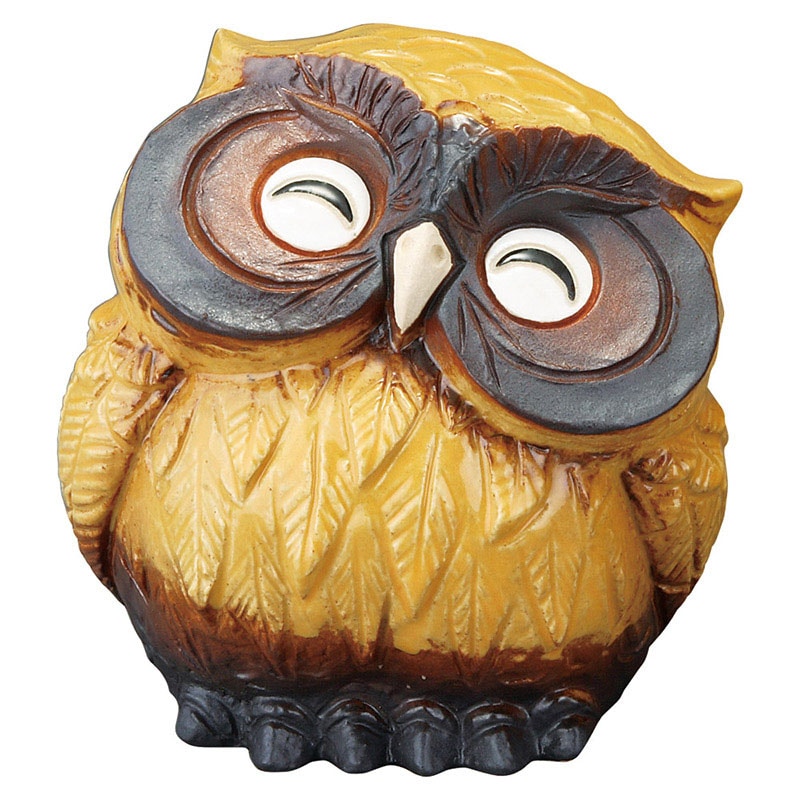 山万 79637-660 3号ほほえみ首かしげふくろう 1個（ご注文単位1個）【直送品】