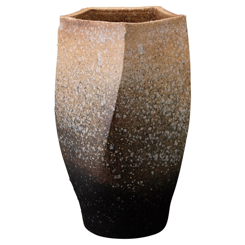 山万 79803-660 白窯変五角傘立 1個（ご注文単位1個）【直送品】