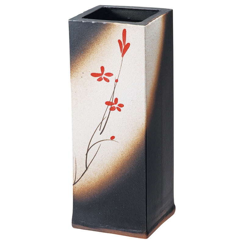 山万 79807-660 赤絵付角型傘立 1個（ご注文単位1個）【直送品】