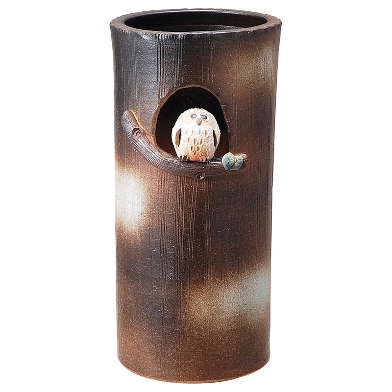 山万 79817-660 まんまるふくろう傘立 1個（ご注文単位1個）【直送品】