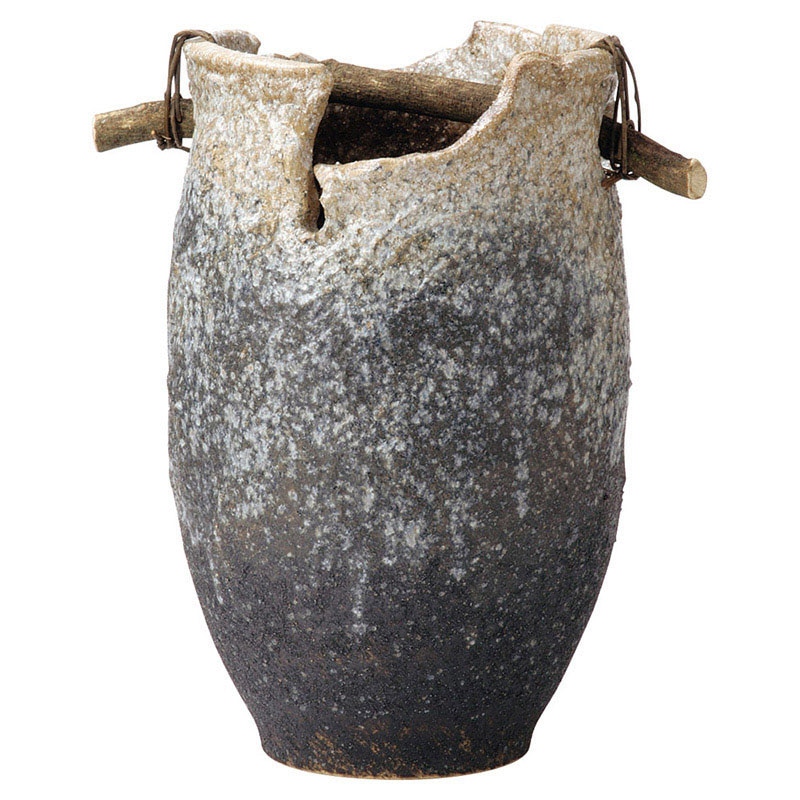 山万 79901-660 白窯変手桶傘立 1個（ご注文単位1個）【直送品】