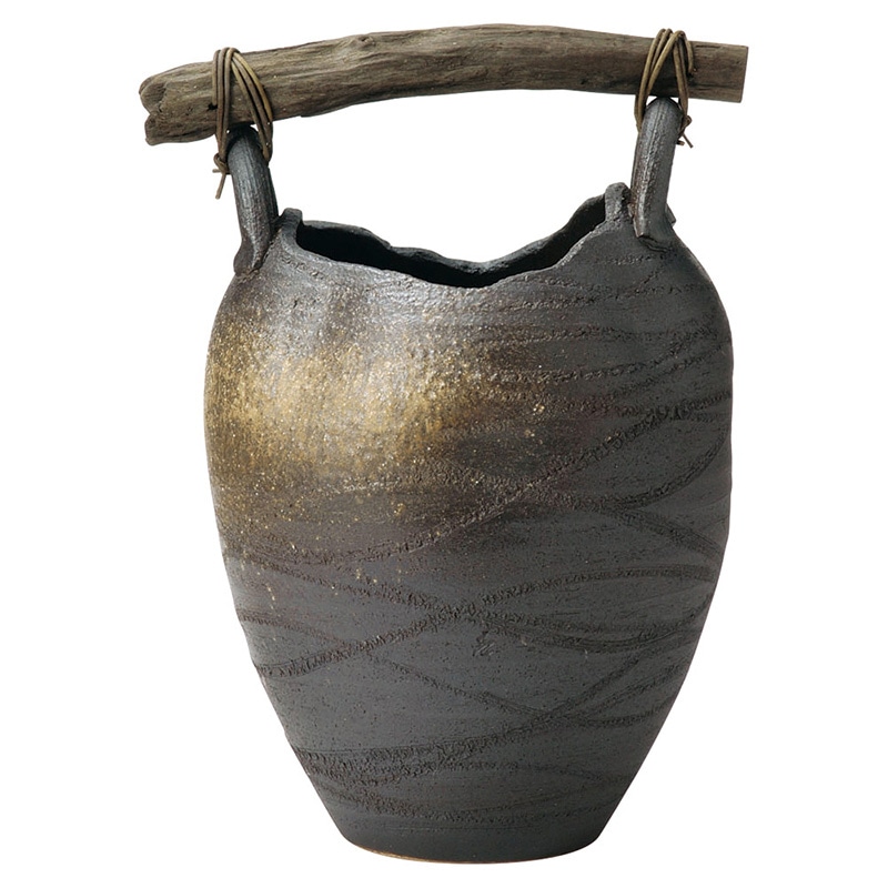 山万 79902-660 壷型流木傘立 1個（ご注文単位1個）【直送品】