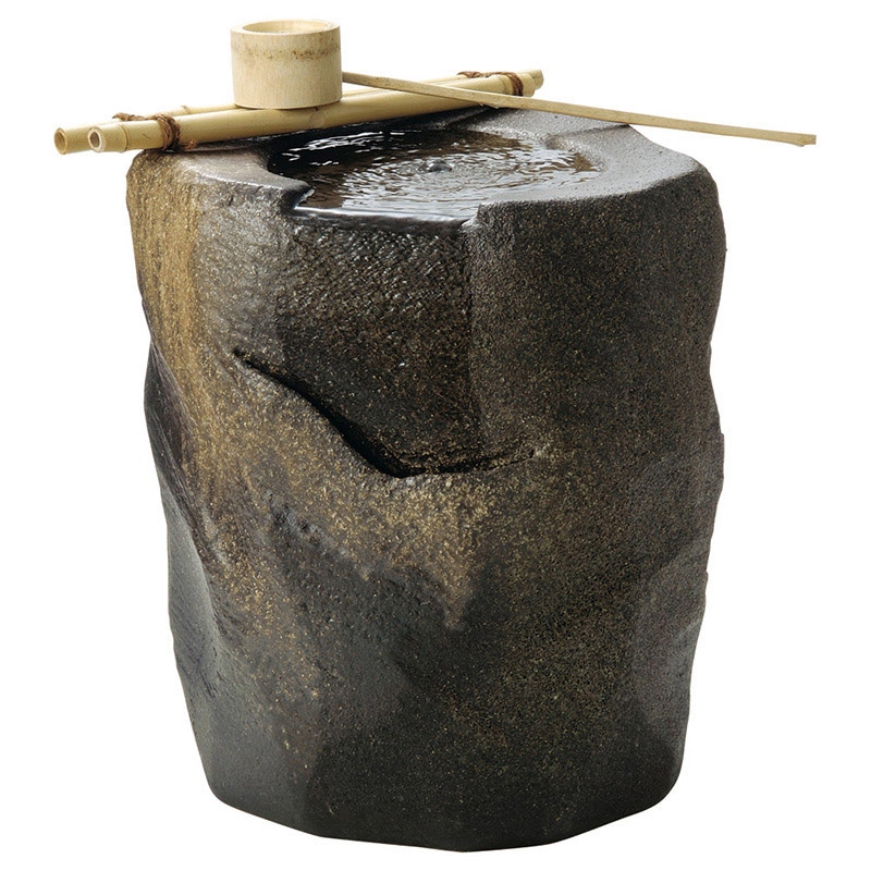 山万 79909-660 涌水角型つくばい 1個（ご注文単位1個）【直送品】