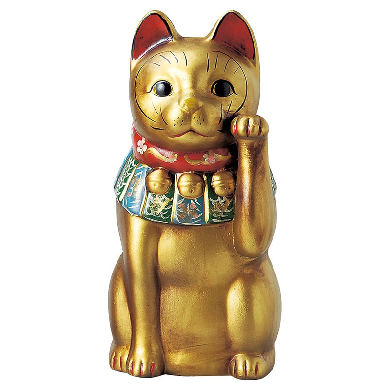 山万 80303-570 古色大正猫大(金) 1個（ご注文単位1個）【直送品】
