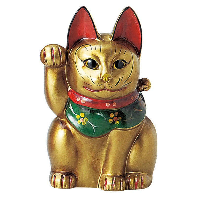 山万 80307-570 古色三河猫(大)金 1個（ご注文単位1個）【直送品】