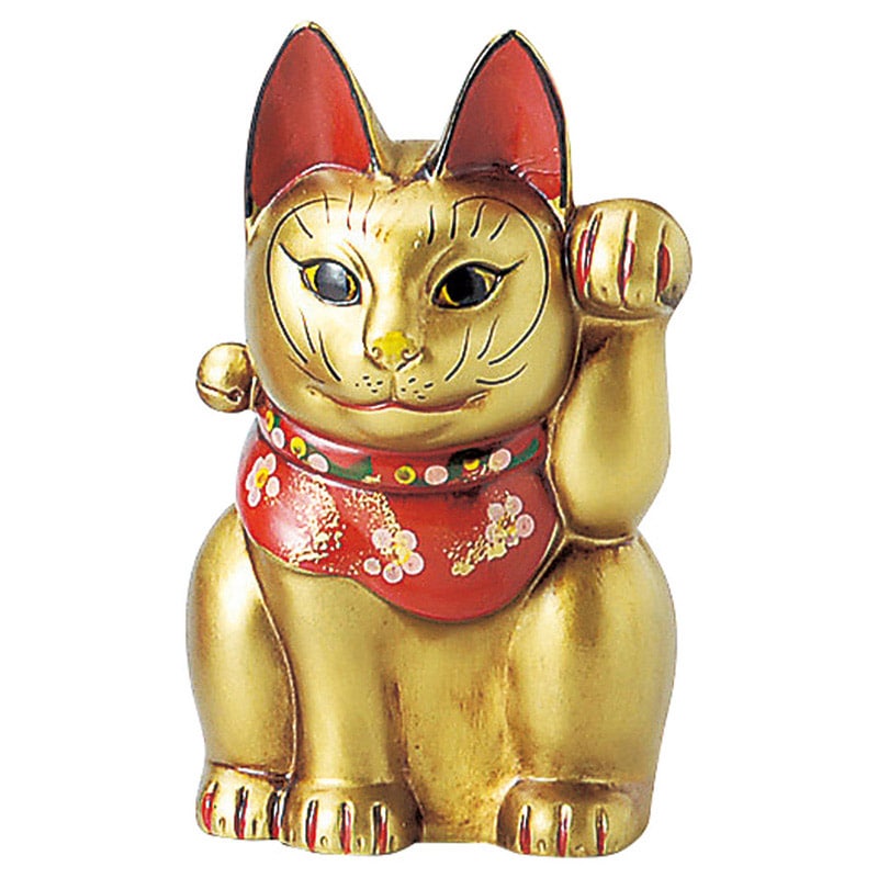 山万 80308-570 古色三河猫(小)金 1個（ご注文単位1個）【直送品】