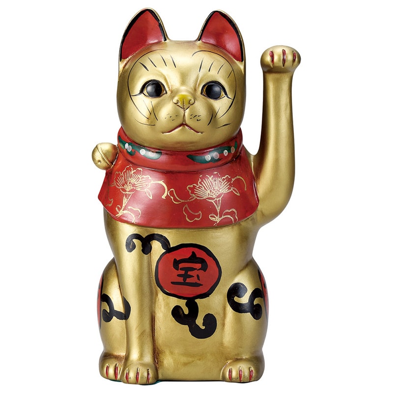山万 80309-570 吉祥古色大正猫(中)金 1個（ご注文単位1個）【直送品】